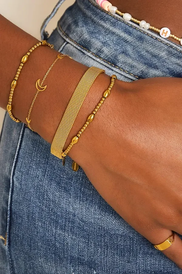 Matte Gold Glow Armband