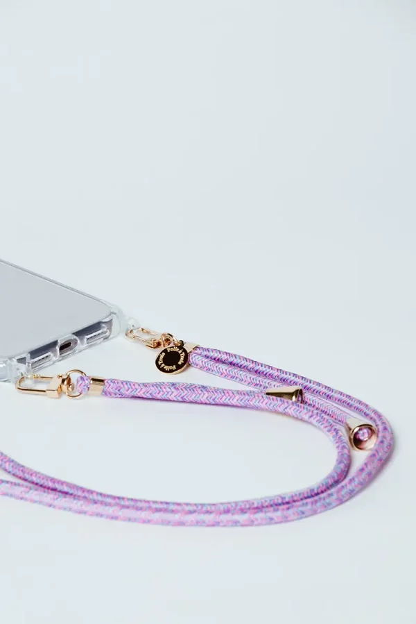 Multi Colorful Telefoonkoord Multi Purple