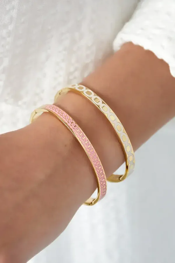 Gekleurde slavenarmband - lila