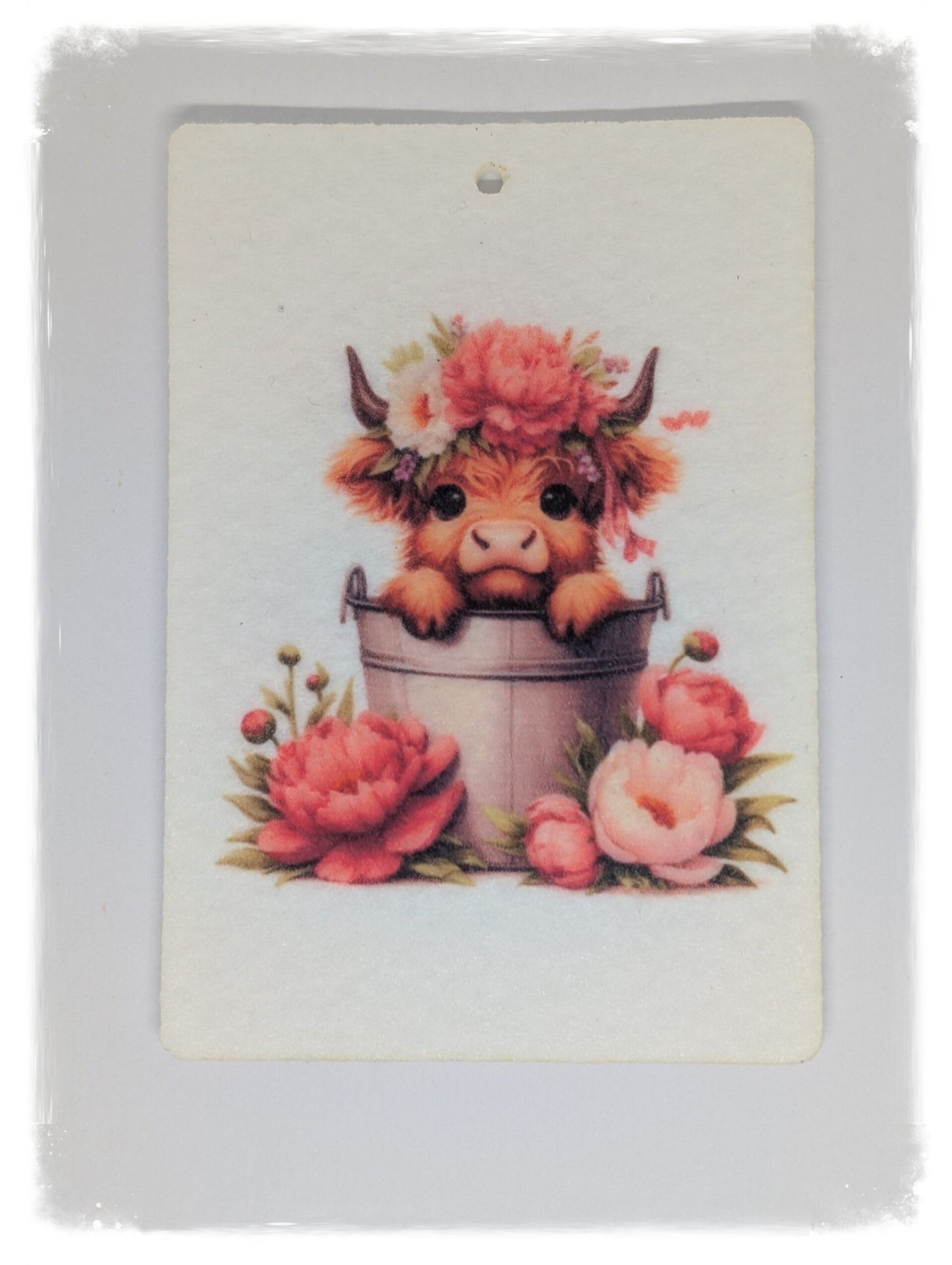 Highland cow (1) car freshener