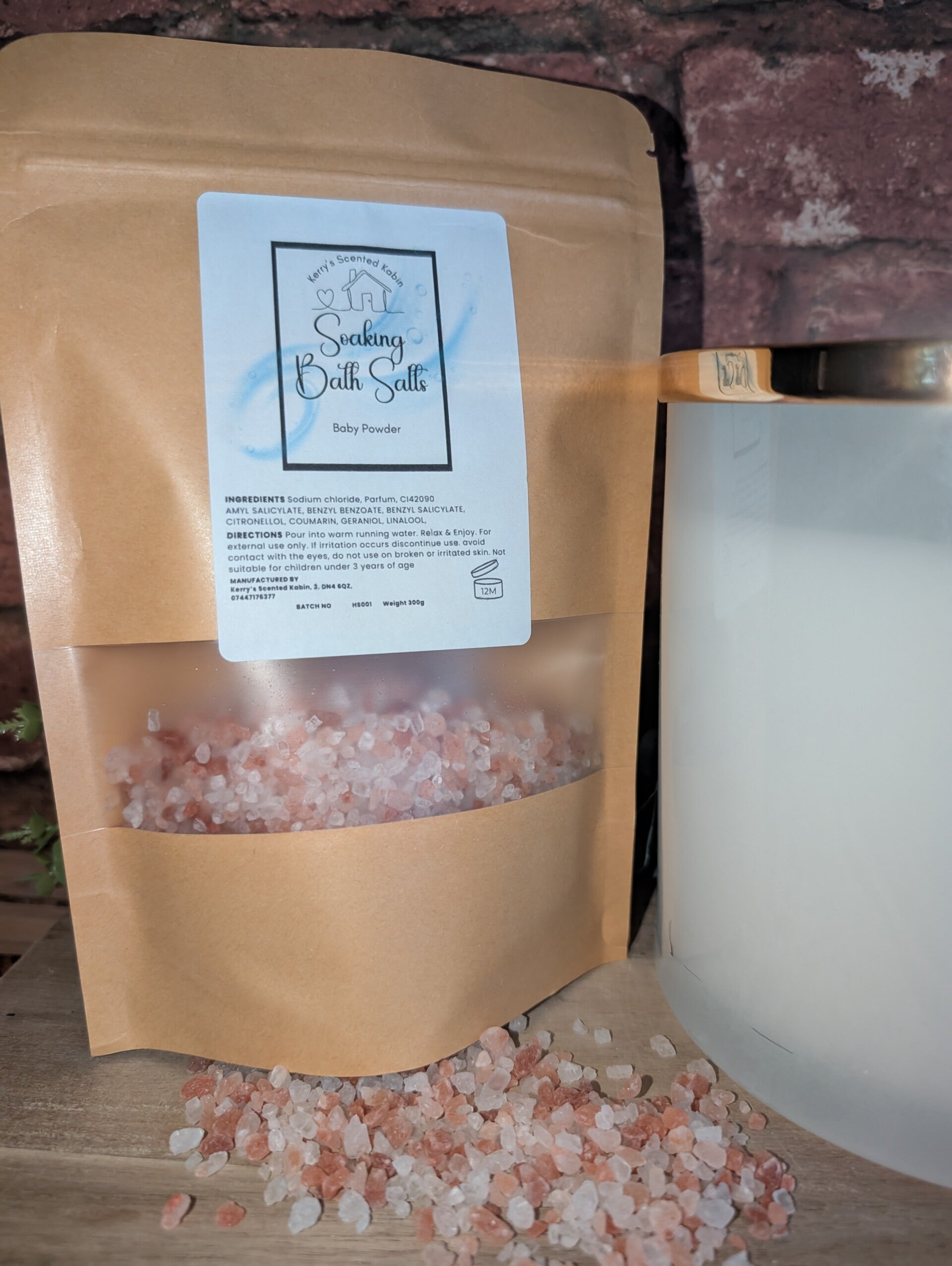 Baby powder Himalayan bath salts
