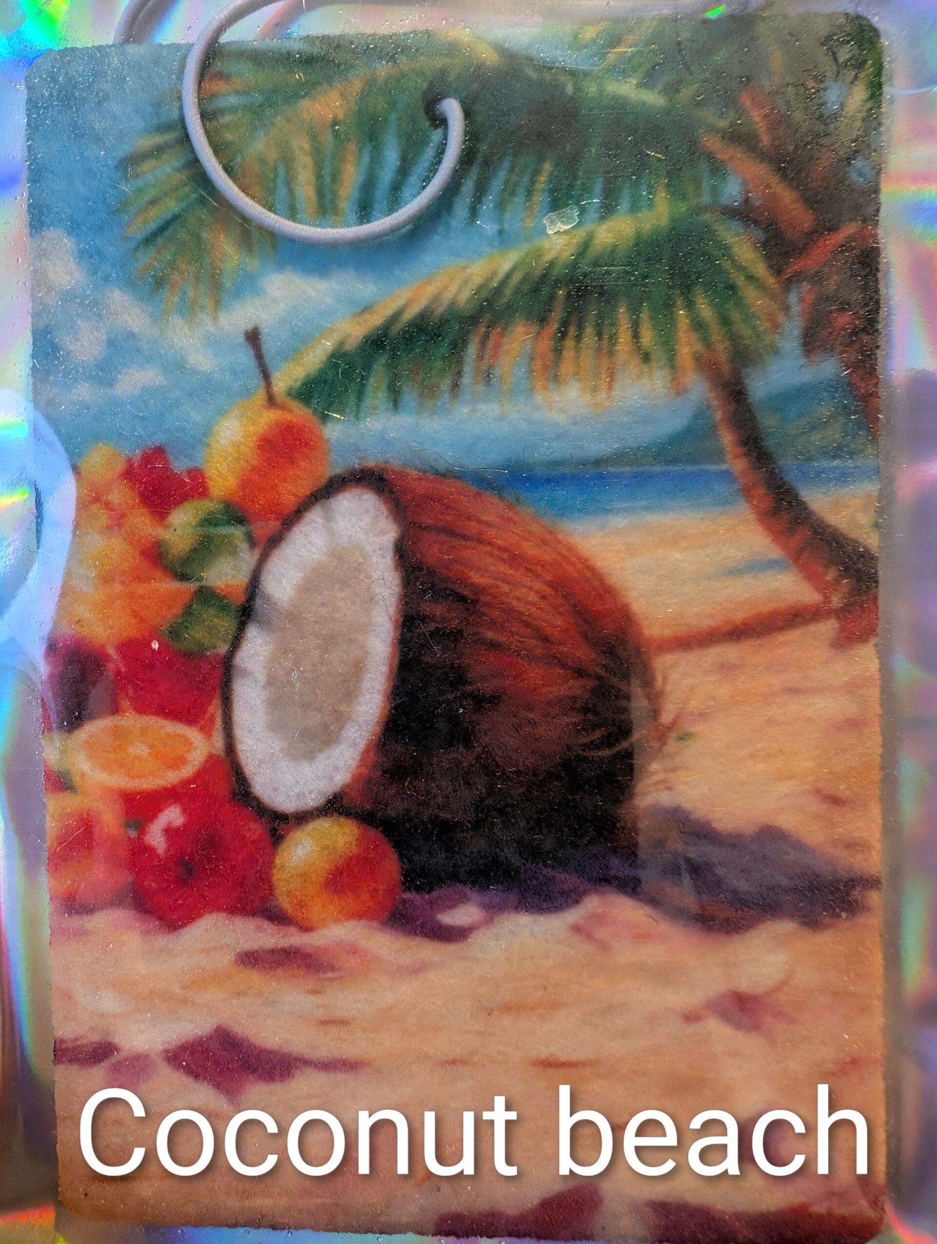 Car freshener with Pina colada fragrance