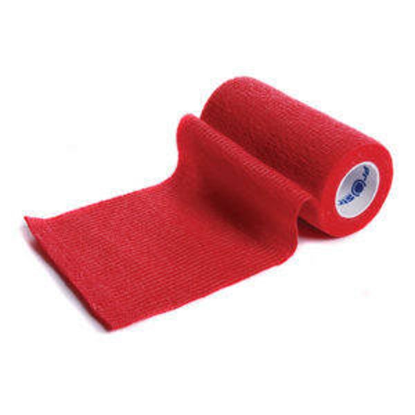 Zelfhechtende zwachtel 7,5cm x 4,5m rood