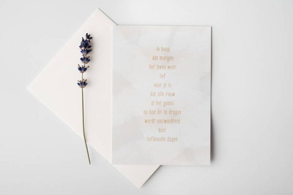 Kaart ‘liefdevolle dagen’ - Liesbet Rombouts