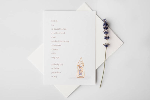 Kaart ‘thuis’ - Lies en leeuw