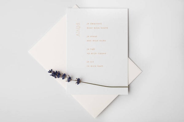 Kaart - ‘Altijd’ Liesbet Rombouts