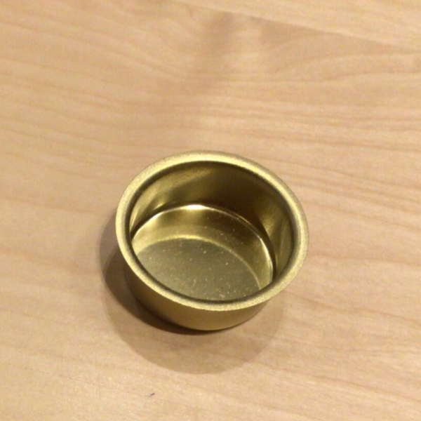 Gouden houdertje voor theelichtje