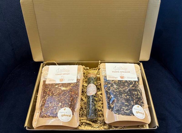 Gouden theedoos - 3 soorten thee