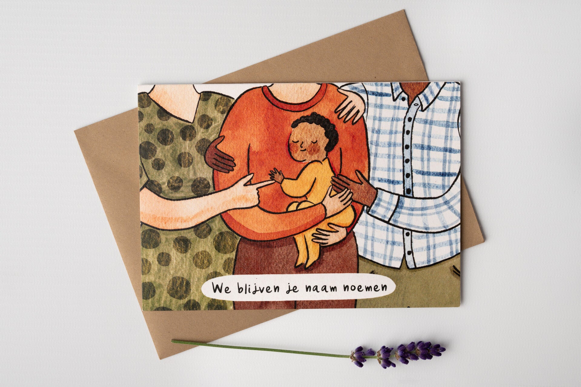 Kaart ‘We blijven je naam noemen’ - Verlieskunst
