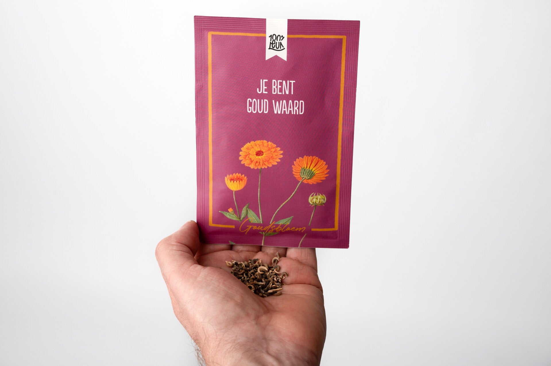 Bloemenzaadjes ‘Je bent Goud waard’