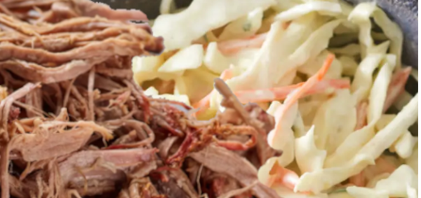 Coleslaw-Effiloché de Porc