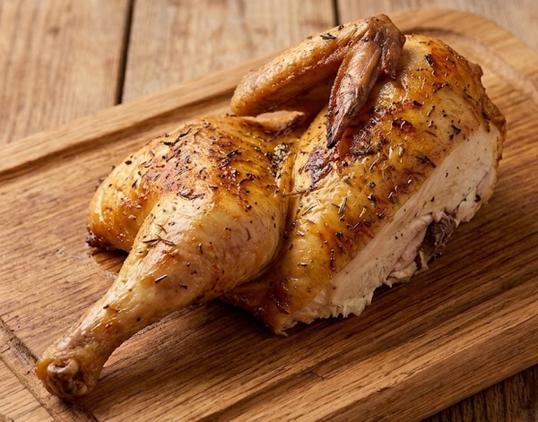 Demi-Poulet Rôti - 2 pers. (Blanc -aile et cuisse)