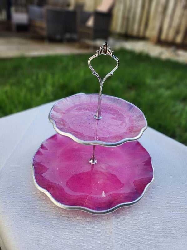 Etagere mit 2 Alageschalen