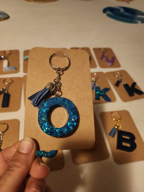 Schlüsselanhänger mit  Puschel