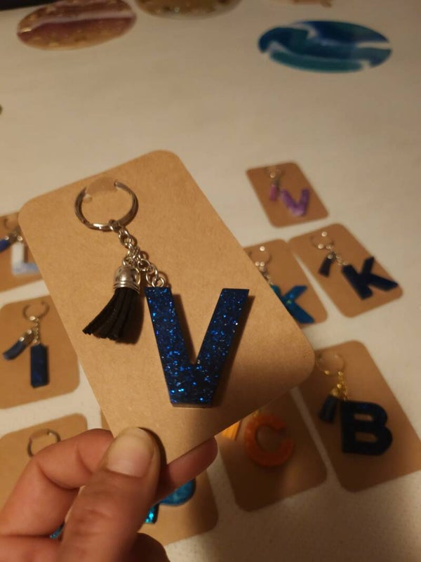 Schlüsselanhänger mit  Puschel