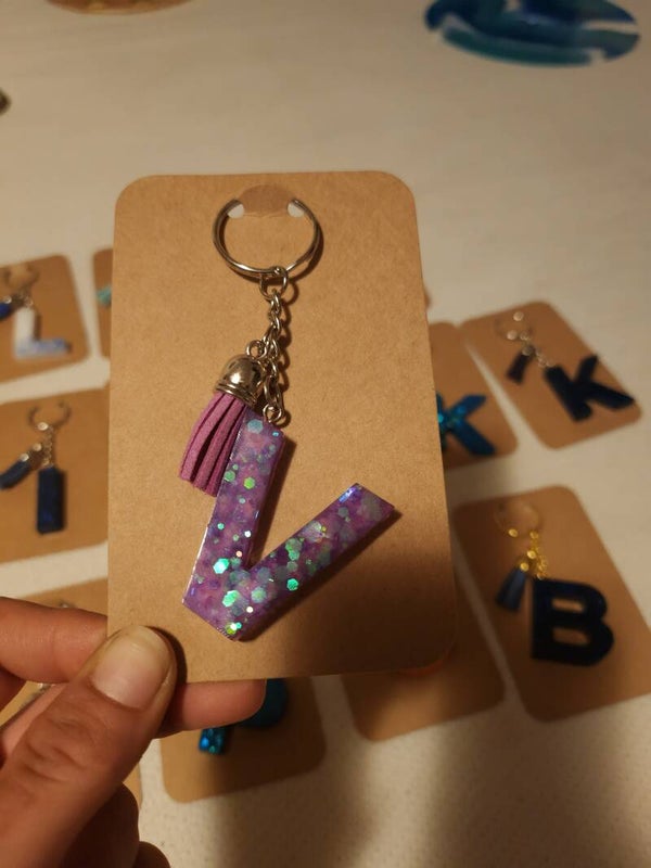 Schlüsselanhänger mit  Puschel