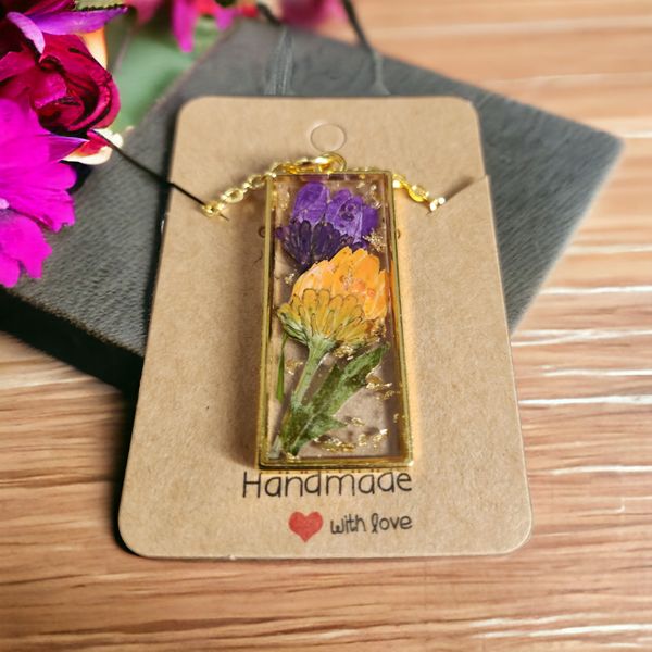 KETTE mit Blumenanhänger