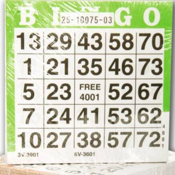 bingo boekje