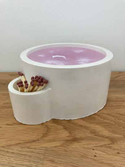 Kaarshouder inclusief kaars