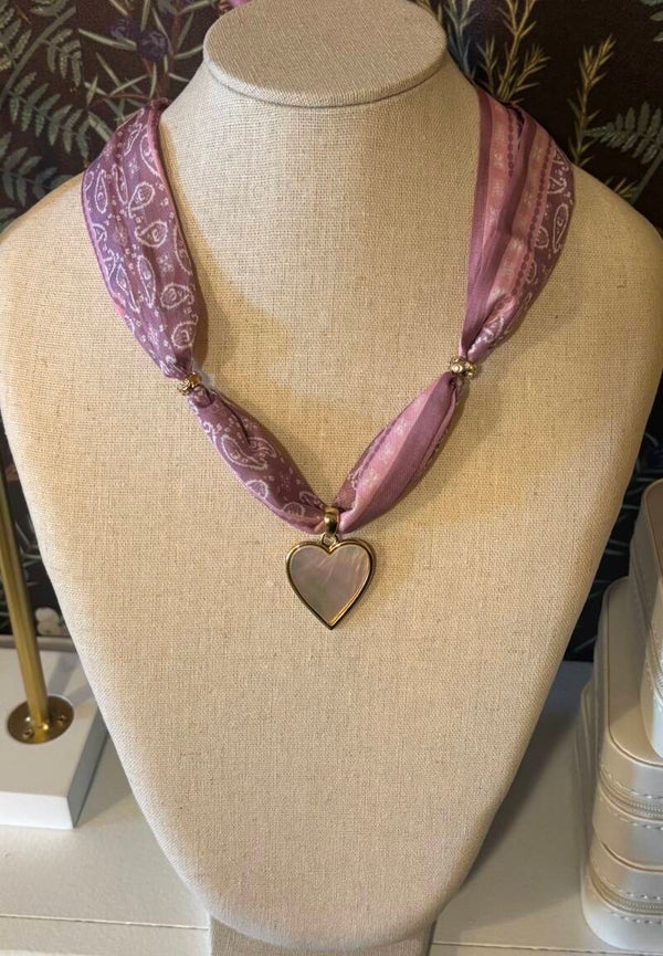 Rosè Scarf Necklace