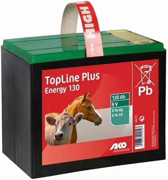 Batteria a secco zinco-aria per recinto elettrico 9 V 130 Ah