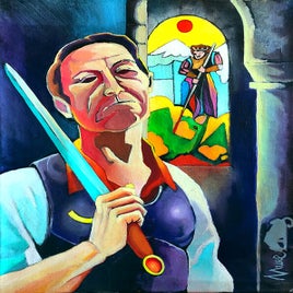 Man in the church