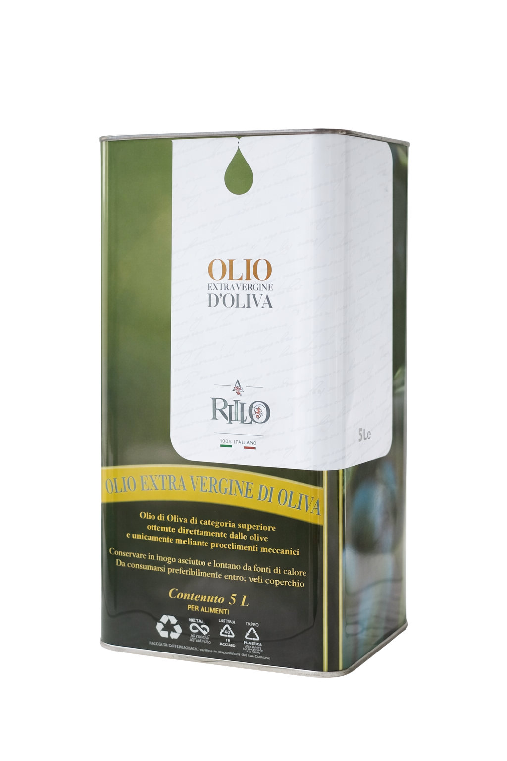 Olio Extra Vergine d'Oliva Biologico Qualità Superiore | 10 Litri