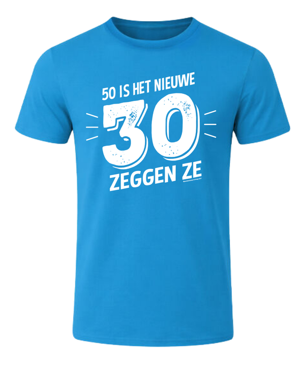 T-shirt 50 IS HET NIEUWE 30