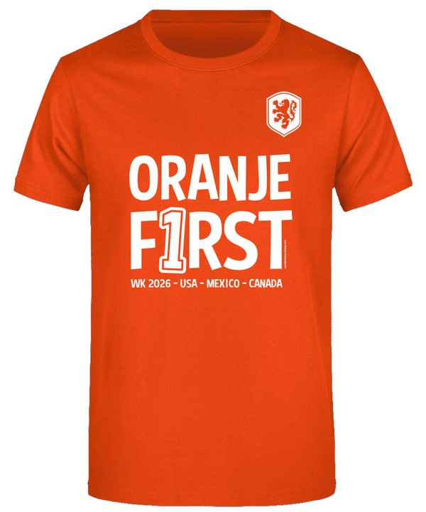 T-shirt oranje First