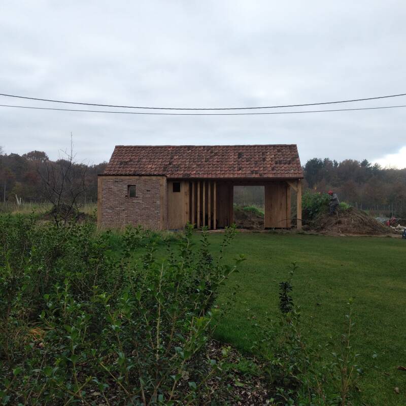 tuinhuis, poolhouse, eiken bijgebouw, goedkoop tuinhuis, blokhut, carport, garage, bijgebouw