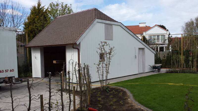 tuinhuis, poolhouse, eiken bijgebouw, goedkoop tuinhuis, blokhut, carport, garage, bijgebouw