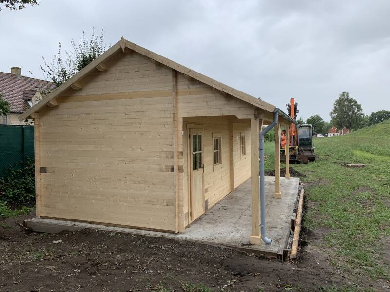 tuinhuis, poolhouse, eiken bijgebouw, goedkoop tuinhuis, blokhut, carport, garage, bijgebouw