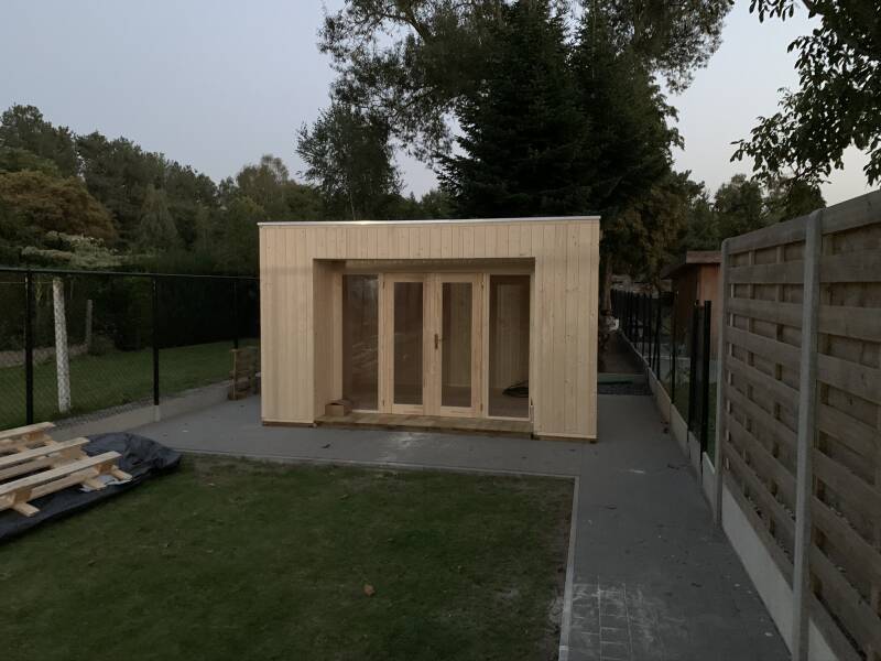 tuinhuis, poolhouse, eiken bijgebouw, goedkoop tuinhuis, blokhut, carport, garage, bijgebouw