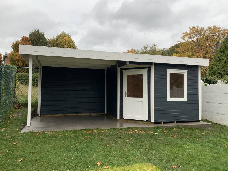 tuinhuis, poolhouse, eiken bijgebouw, goedkoop tuinhuis, blokhut, carport, garage, bijgebouw