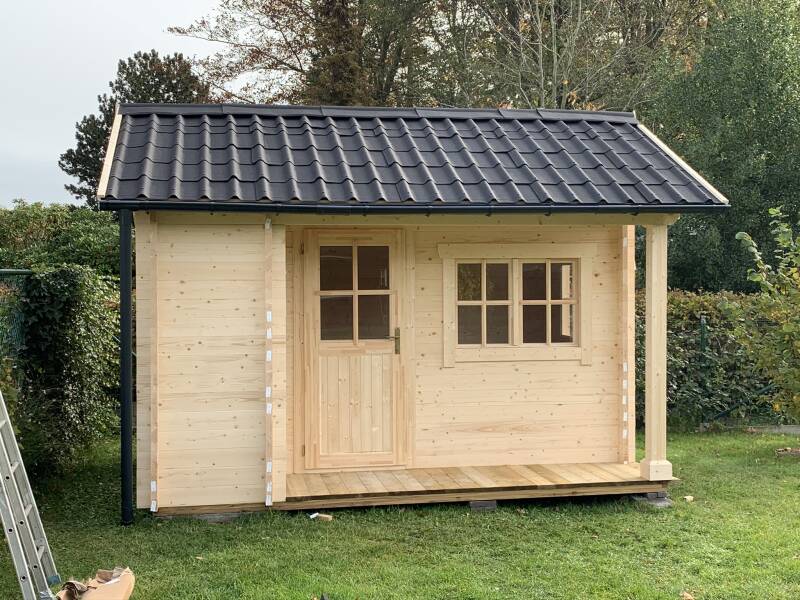 tuinhuis, poolhouse, eiken bijgebouw, goedkoop tuinhuis, blokhut, carport, garage, bijgebouw