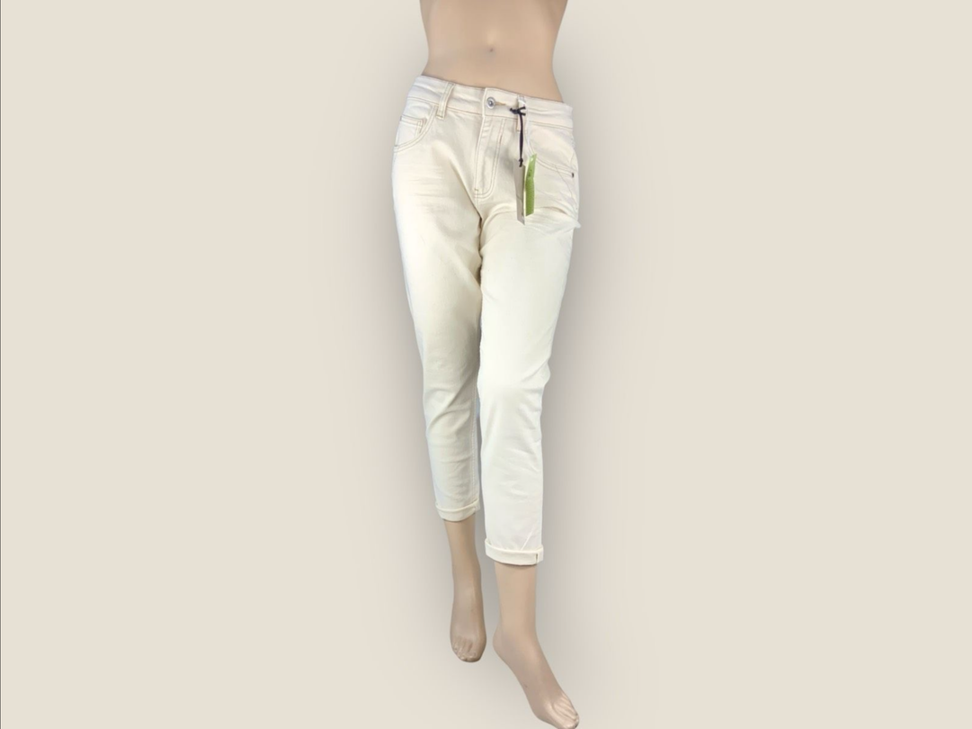 BLUE FIRE CO. Jeans Hose „Gigi Slim Tapered“ beige