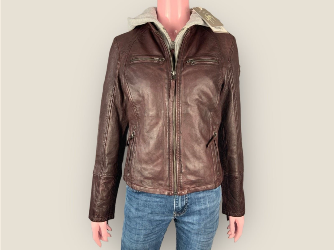 GIPSY Echtleder Jacke „Nola LEGV“ bordeaux