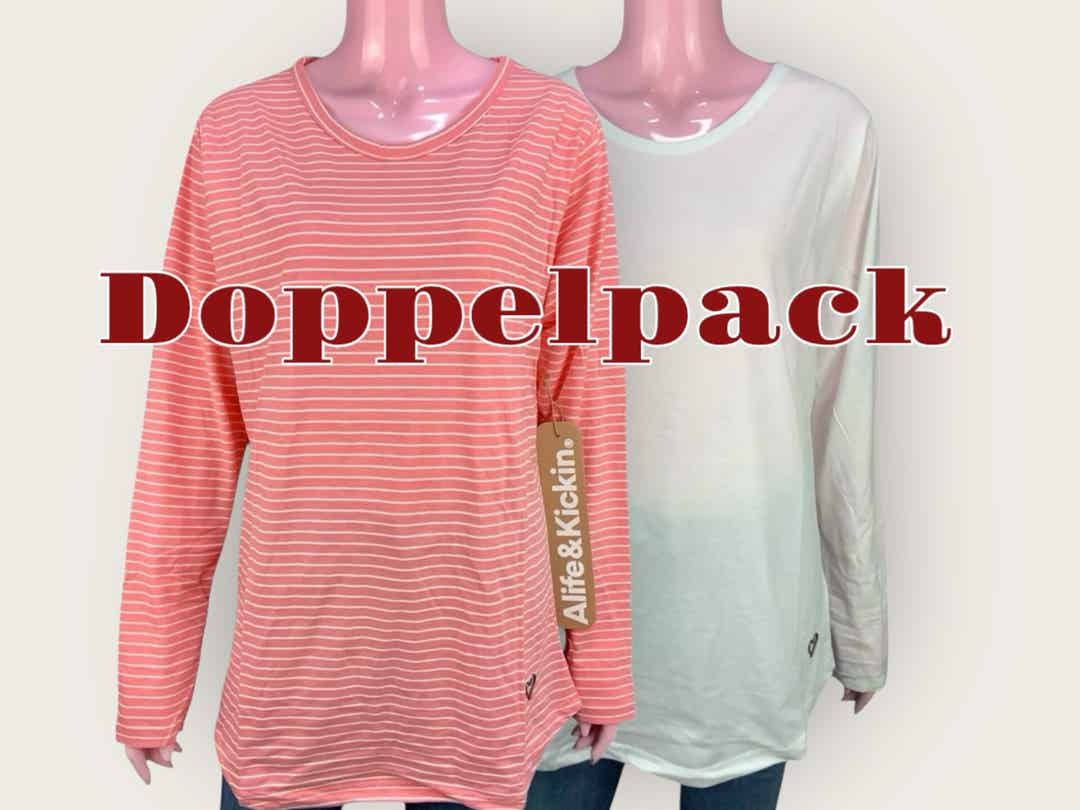 ALIFE & KICKIN Langarmshirt (Doppelpack)