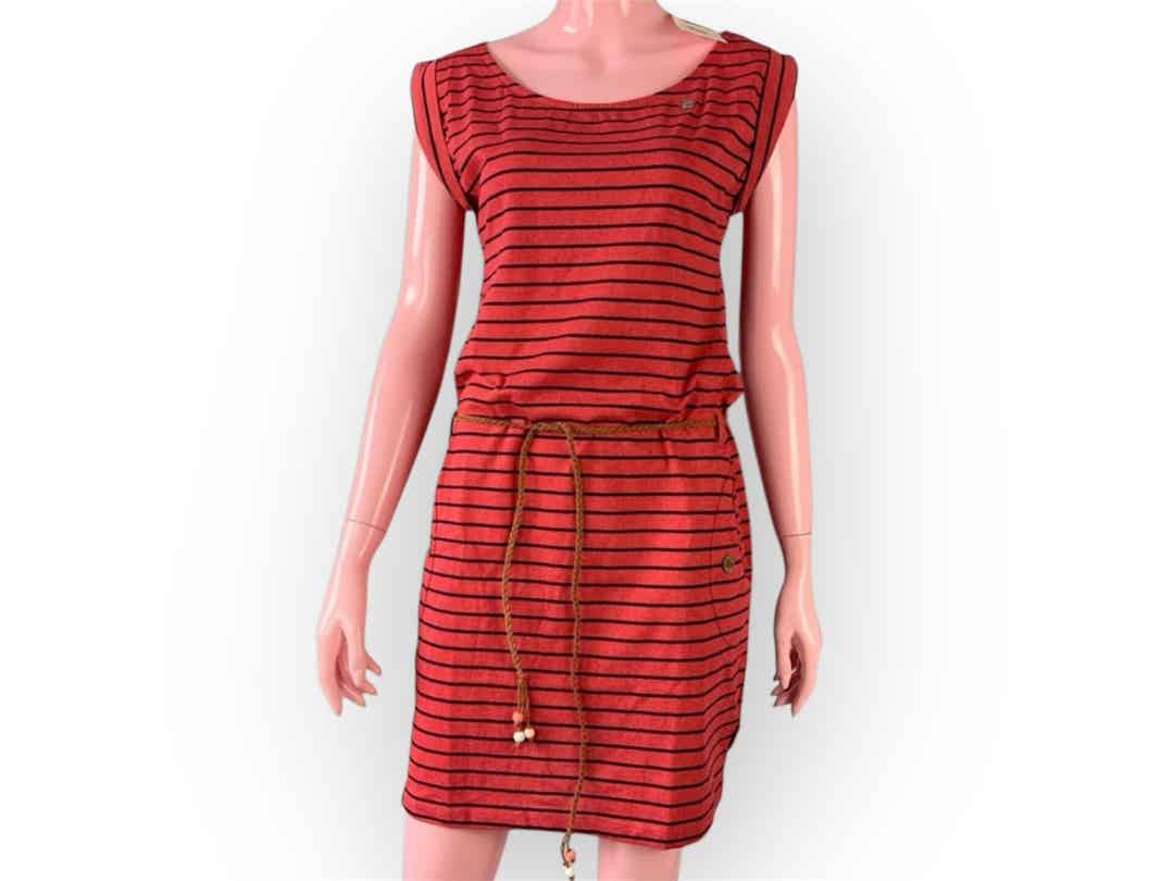RAGWEAR Kleid „Tag Stripes O“ red