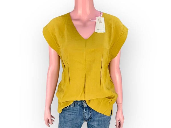 OPUS Blusenshirt „Slara“ curry