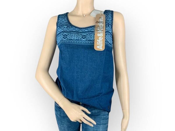 ALIFE & KICKIN Top Jeanstop „CarliAK“ dark denim