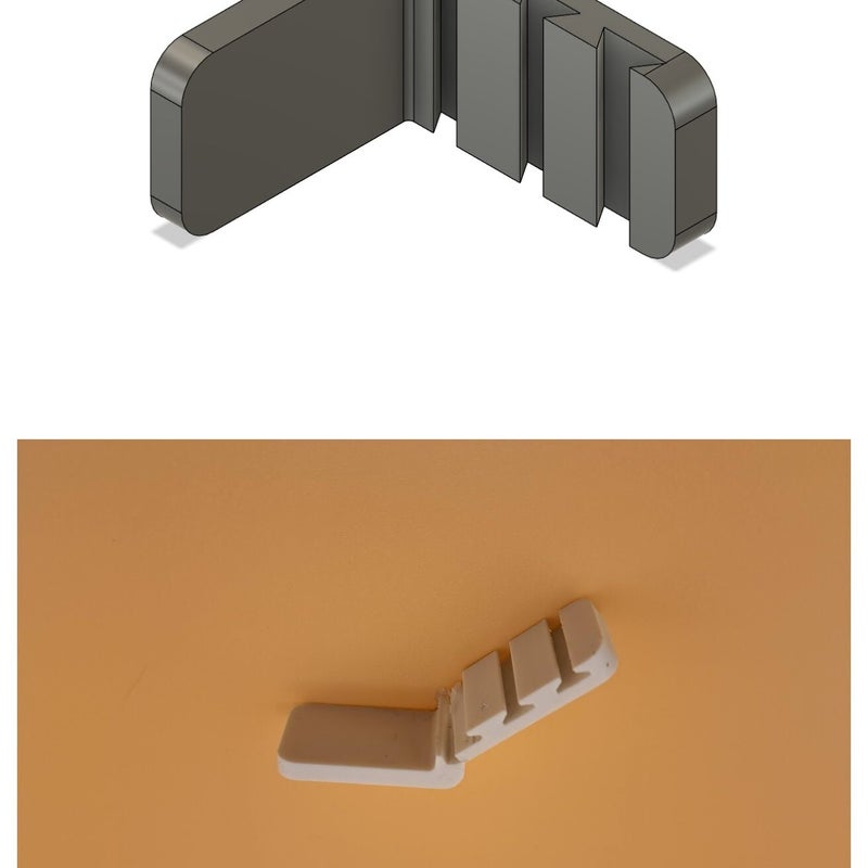 Remplacement d'une équerre de bac frigo cassée