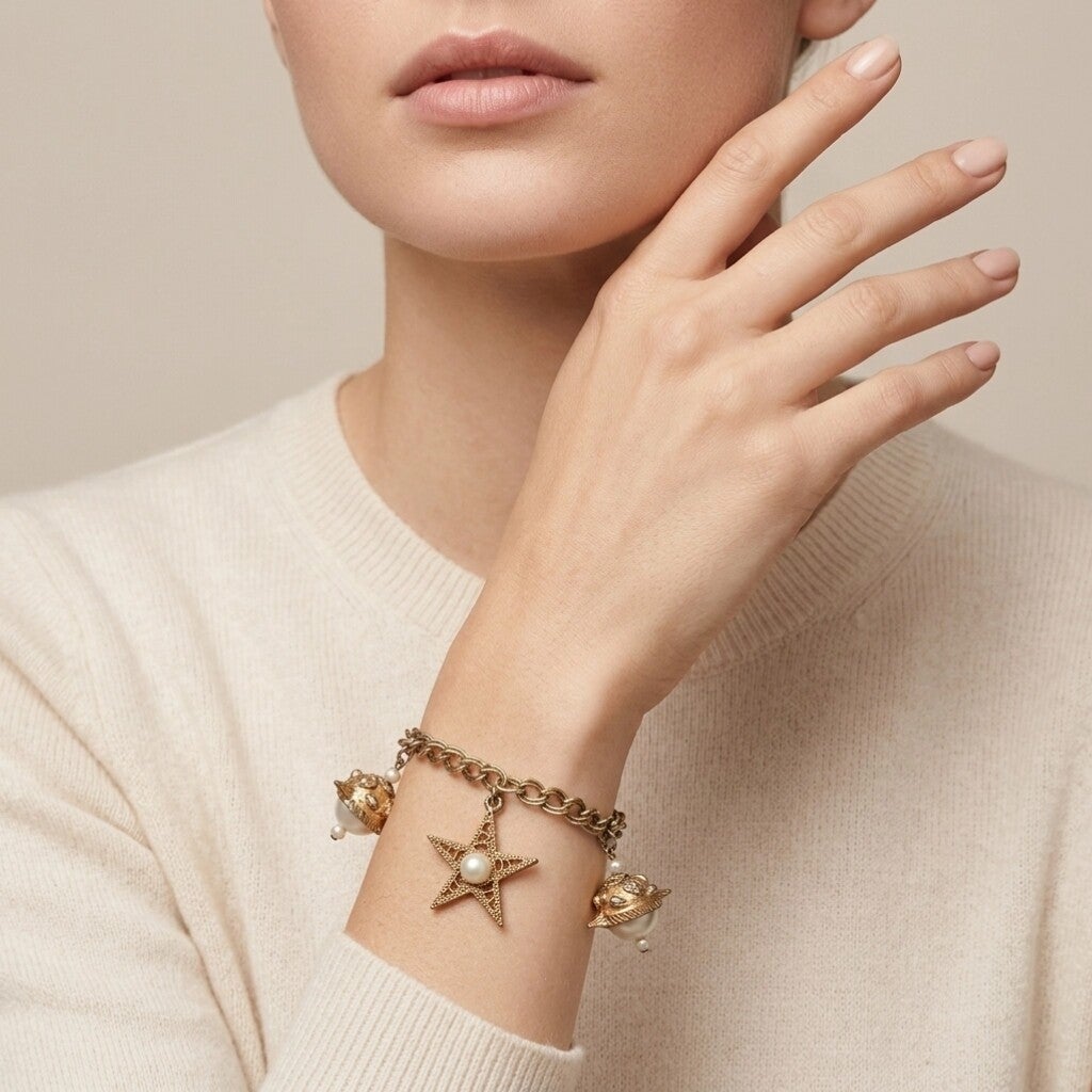 Vintage Moon Charms Bracelet
