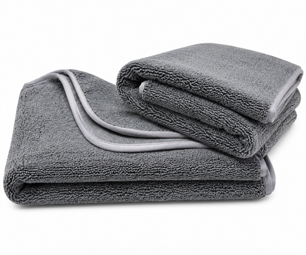 Premium microvezel auto droogdoek XL 60x90 cm – grijs