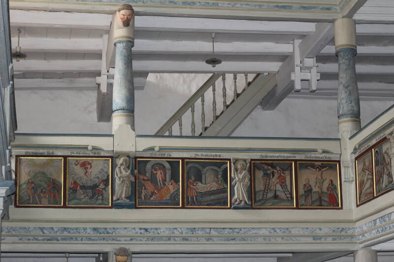 Die Malereien in der Michaeliskirche in Rohr gehören zu den bedeutendsten in der Region. Foto: lalü