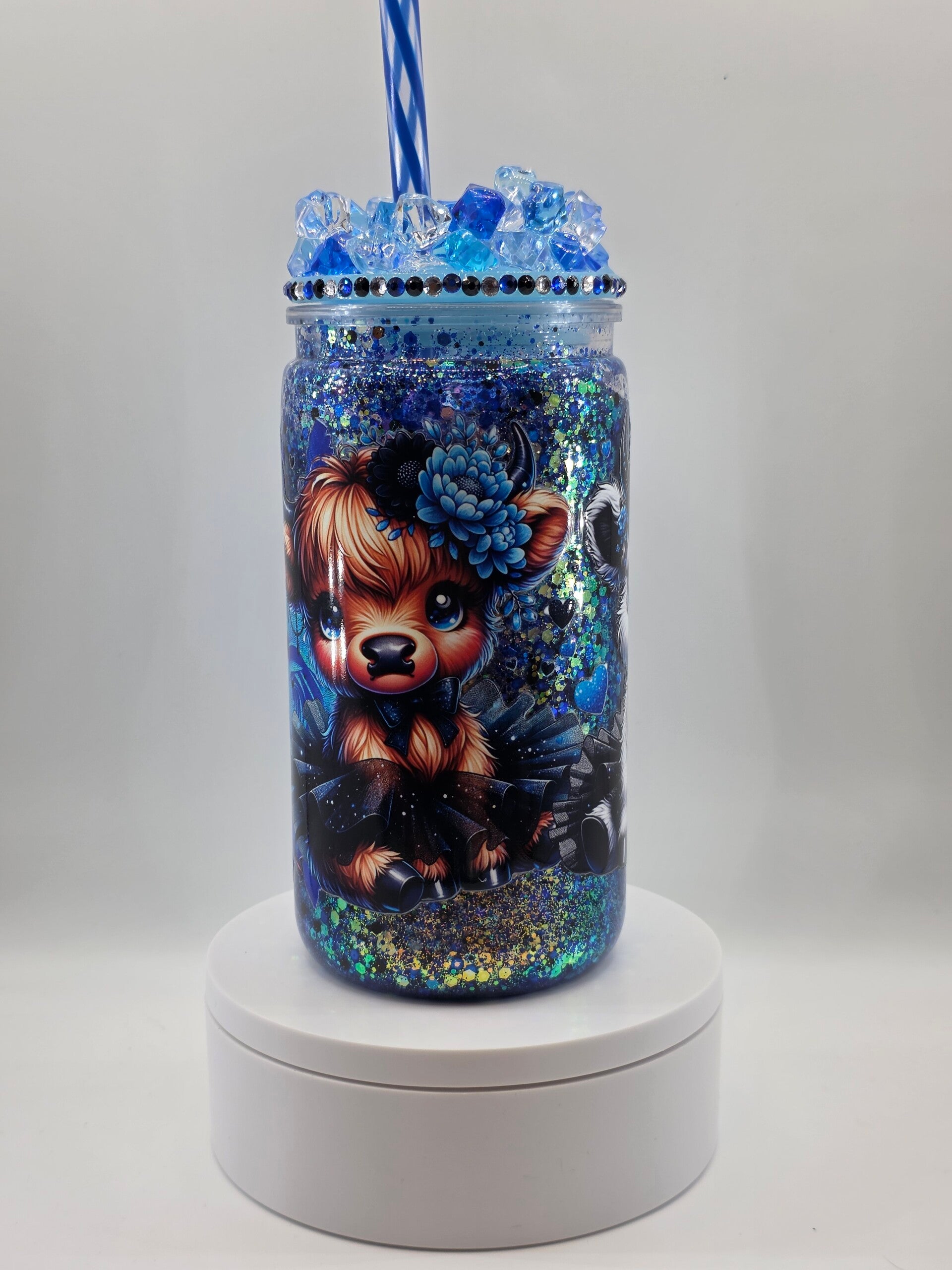 Blue Cow 16oz Tumbler