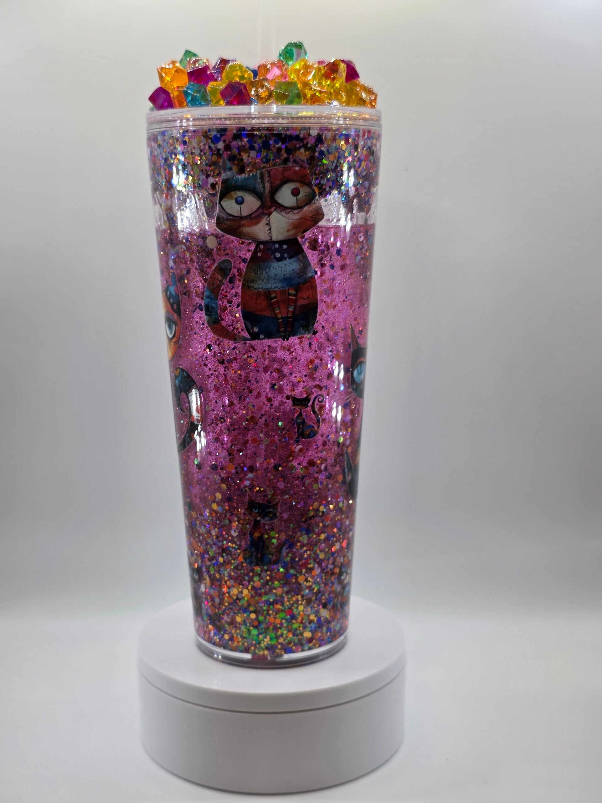 Colorful Cat 24oz Tumbler