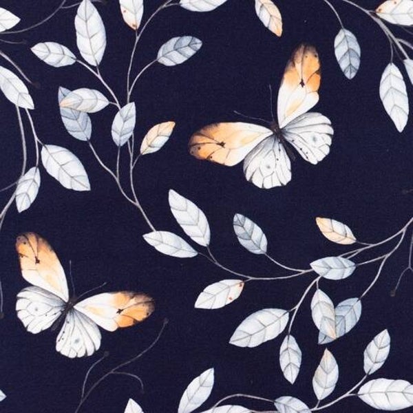 Jersey Butterflies navy​ digital Print