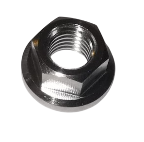 M7 x 1.0mm titanium hex flange nut