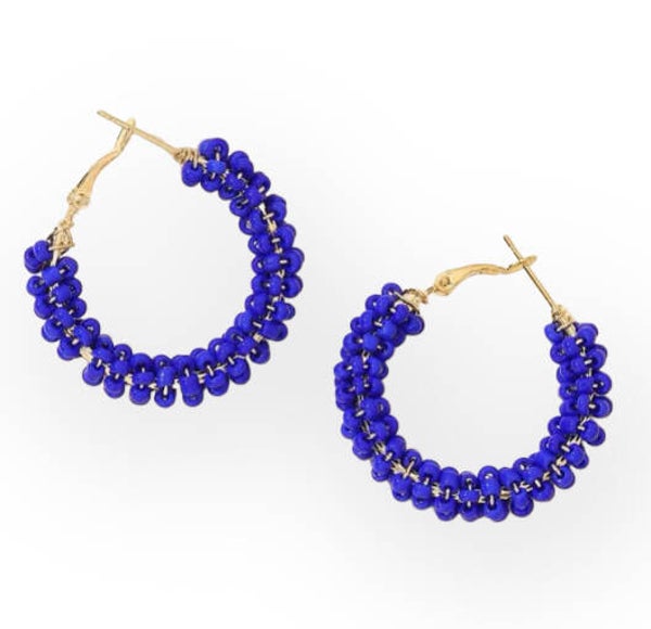 Bead hoop blauw